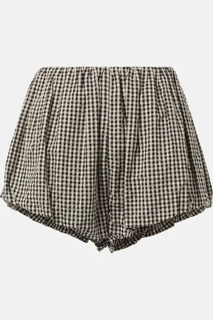 POSSE Shorts Aurelia in cotone a quadretti