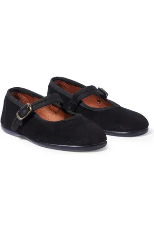 La Coqueta Ballerine Mary Jane in suede