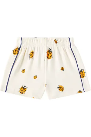 Mini Rodini Shorts Ladybugs in jersey di cotone