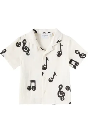 Mini Rodini Camicia Note in mussola di cotone
