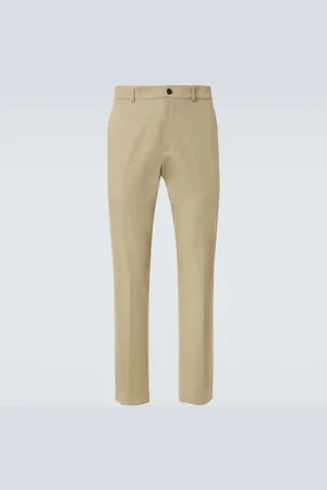 Burberry Pantaloni slim in gabardine di cotone