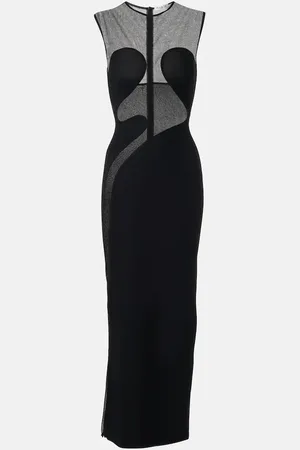 Alaïa Alaïa Abito lungo con pannelli