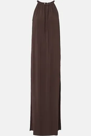 Max Mara Abito lungo Diego con scollo all’americana