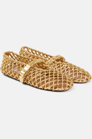 Alaïa Alaïa Ballerine in pelle a rete