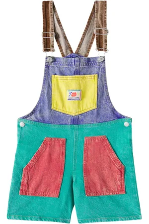 Bobo Choses Salopette di jeans color-block