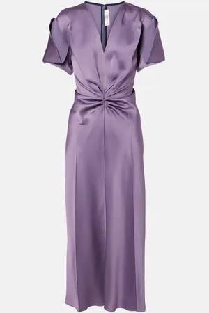Victoria Beckham Abito midi in raso