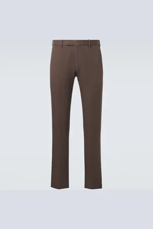 Ermenegildo Zegna Pantaloni chino in cotone e lino