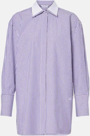 Max Mara Camicia Tubinga in popeline a righe