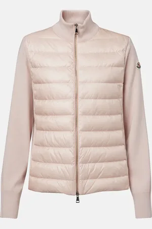Moncler Cardigan in lana con imbottitura