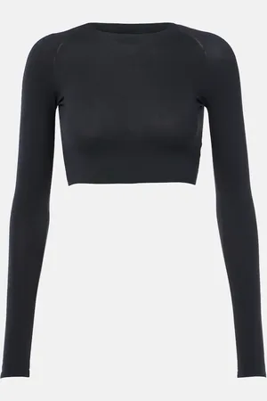 Alaïa Alaïa Top cropped in jersey