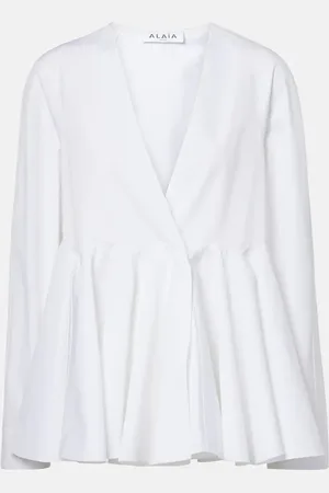 Alaïa Alaïa Blusa Flore in cotone