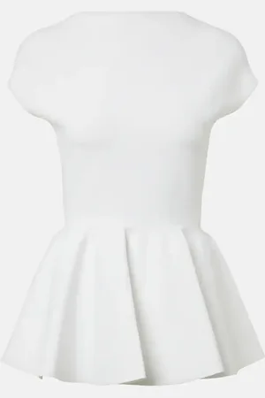 Alaïa Alaïa Top con peplum