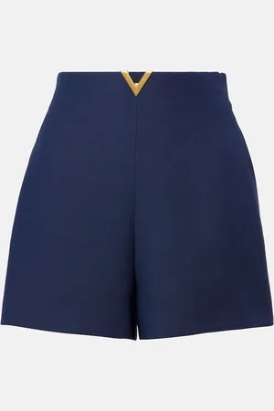 VALENTINO Shorts VGold in crêpe couture