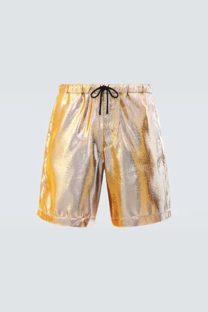 DRIES VAN NOTEN Shorts metallizzati