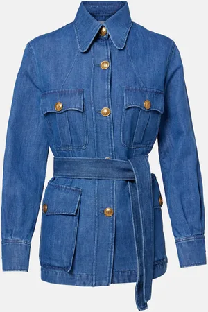 VALENTINO Giacca di jeans con cintura