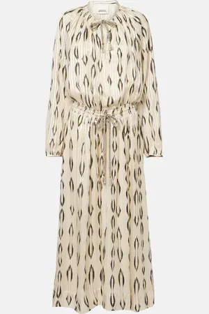 Isabel Marant Abito lungo Sana in misto seta