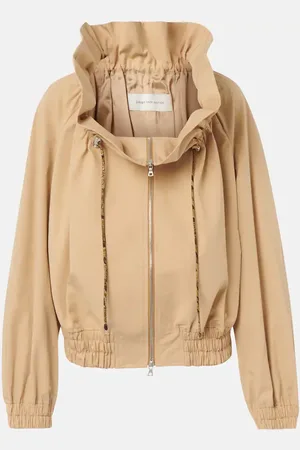 DRIES VAN NOTEN Bomber in popeline di cotone