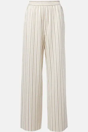 Max Mara Pantaloni a gamba larga Louvre in lino