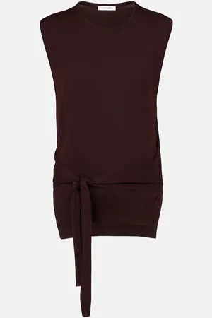 LEMAIRE Cardigan asimmetrico in misto lana