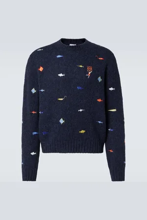 Loewe X Suna Fujita - Pullover Deep Sea in lana