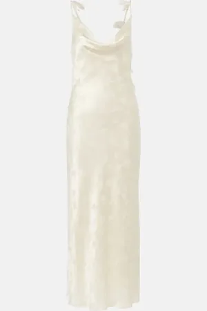 ROTATE Bridal - Abito midi in raso di seta