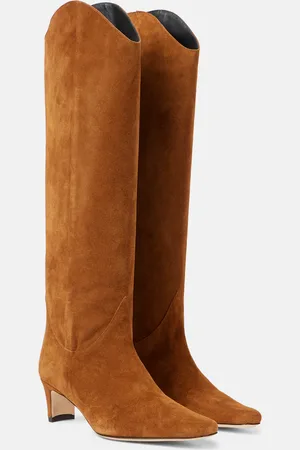 Staud Stivali texani Western Wally 55 in suede