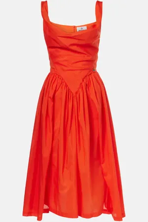Vivienne Westwood Abito midi Sunday in cotone e seta
