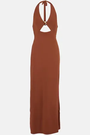 Max Mara Abito lungo Ghiotto con cut-out