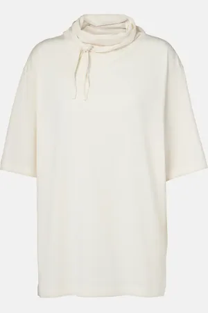 LEMAIRE T-shirt in jersey di cotone con foulard