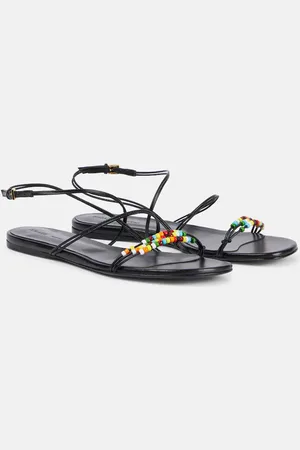 Khaite Sandali Loop in pelle con perline