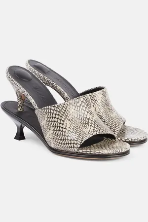 Jacquemus Mules Doubles in pelle stampata