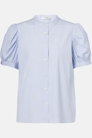 Frame Top The Gathered in chambray di cotone