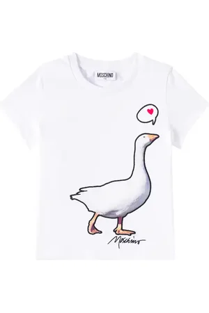 Moschino T-shirt in jersey di cotone con stampa