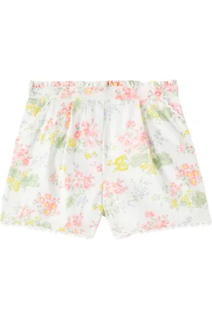 Tartine Et Chocolat Shorts in lino e cotone con pizzo