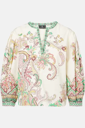 Etro Top in cotone con stampa
