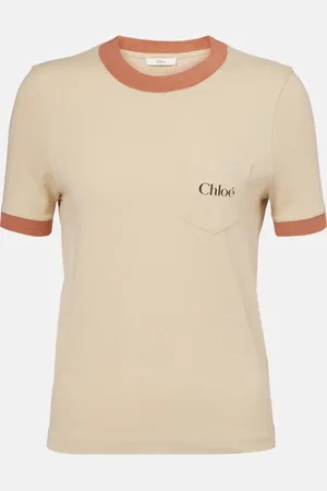 Chloé Chloé T-shirt in jersey di cotone con logo