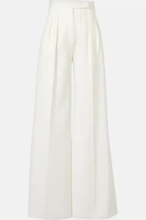 Max Mara Pantaloni a gamba larga Chenzia in cotone