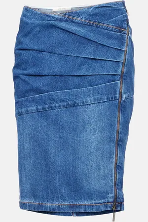 Nensi Dojaka Gonna midi di jeans
