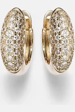 Sydney Evan Orecchini Puffy in 14kt con diamanti