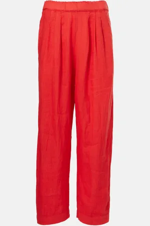 Velvet Pantaloni regular Gini in lino