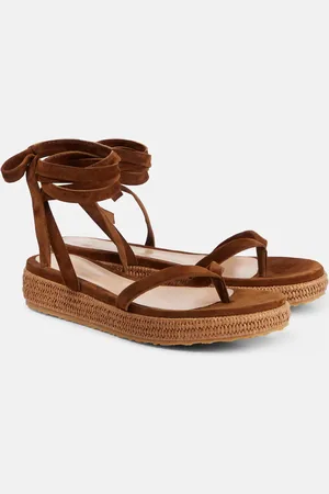 Gianvito Rossi Sandali espadrillas in suede