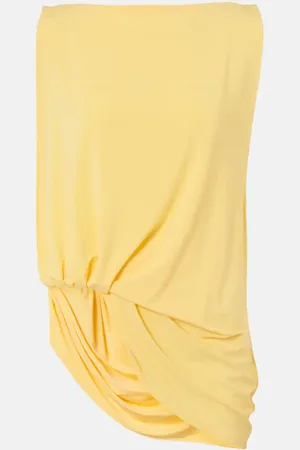 Jacquemus Top Peplo in jersey con ruches