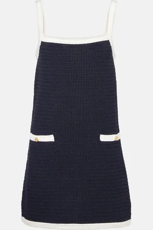 Gucci Abito corto in maglia di misto cotone