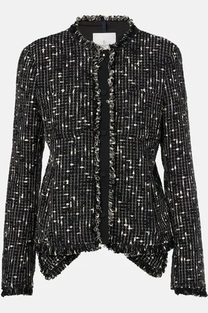Moncler Giacca Verneuil in tweed con peplum