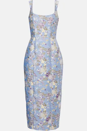 Markarian Abito midi Numa in broccato floreale
