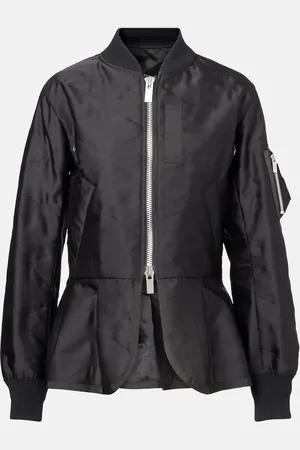 SACAI Giacca blouson trapuntata in raso