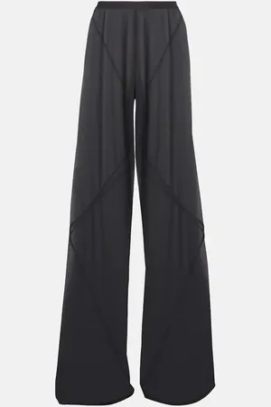 Rick Owens Pantaloni a gamba larga Farrah Bias in crêpe