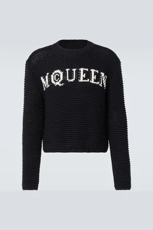 Alexander McQueen Pullover in jacquard di cotone