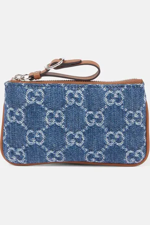 Gucci Portafoglio in denim GG con pelle