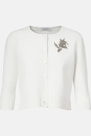Alexander McQueen Cardigan con ricamo